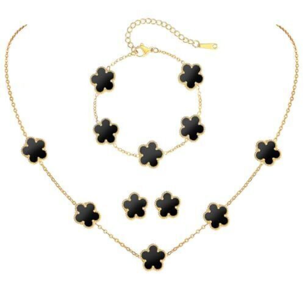 1240 18K Gold-Plated Four Leaf Clover Bracelet ,Adjustable lucky Bracelet
